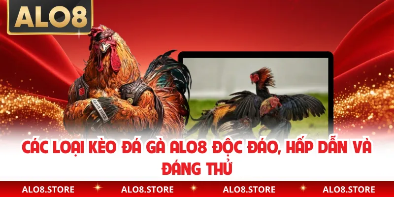 Các loại kèo đá gà ALO8 độc đáo, hấp dẫn và đáng thử