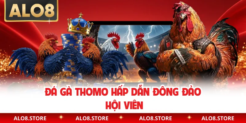 Đá gà Thomo hấp dẫn đông đảo hội viên